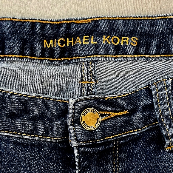 Michael Kors Dark Blue Skinny Blue Jeans Size 8 - Picture 3 of 14